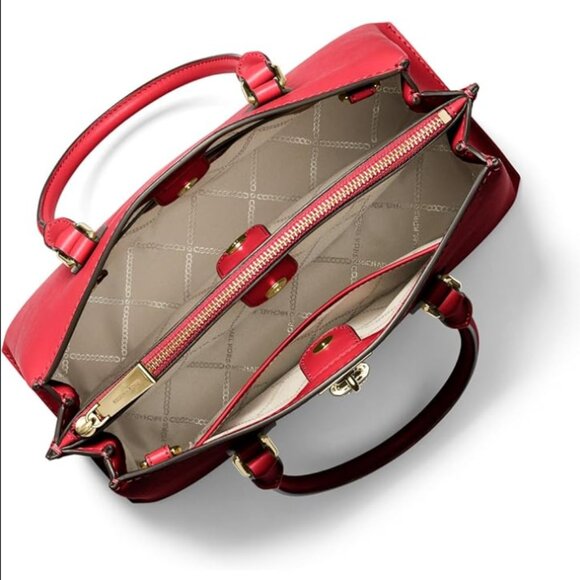 🔥Michael Kors® Ruby Medium Satchel Crimson - Picture 5 of 10